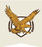 Image of an eagle with outstretched wings crest