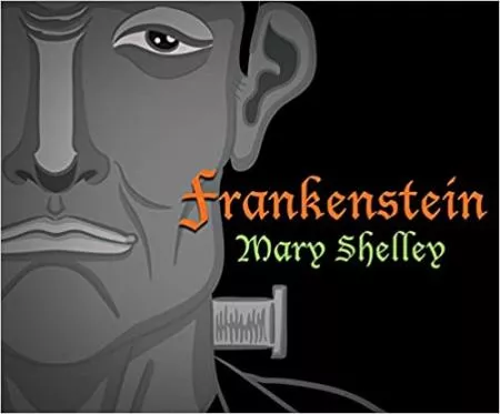 cover of audiobook edition of Frankenstein